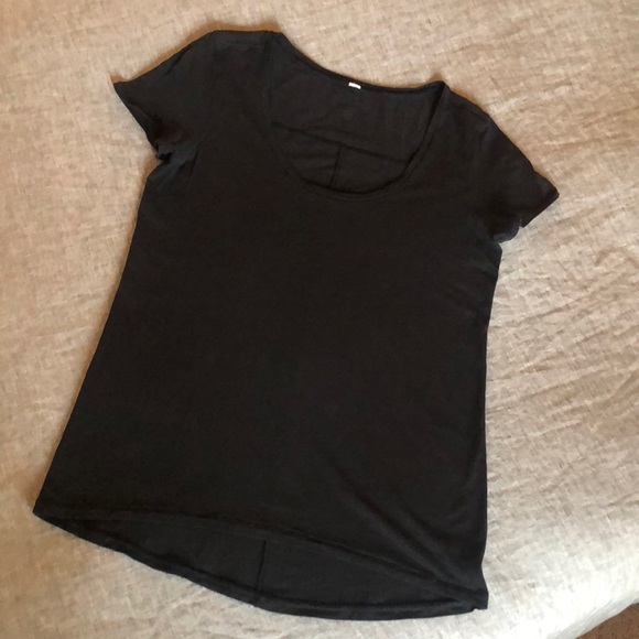 Lululemon Black short sleeve t-shirt size size 8 - Picture 1 of 3